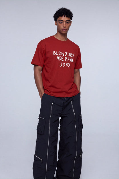 Bare Ink Print T-Shirt Wine