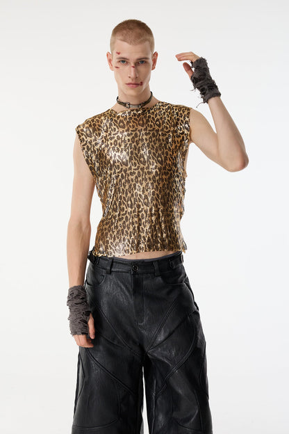 Beast Mood Leopard Sleeveless Top