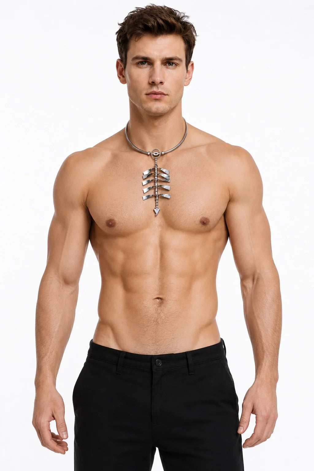 Cyberpunk Spine Pendant Necklace