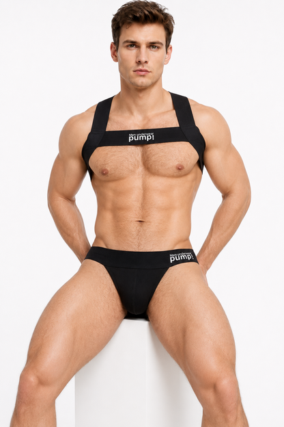 (With Straps) Men’s Breathable Cotton Thong – Low-Rise Everyday Underwear