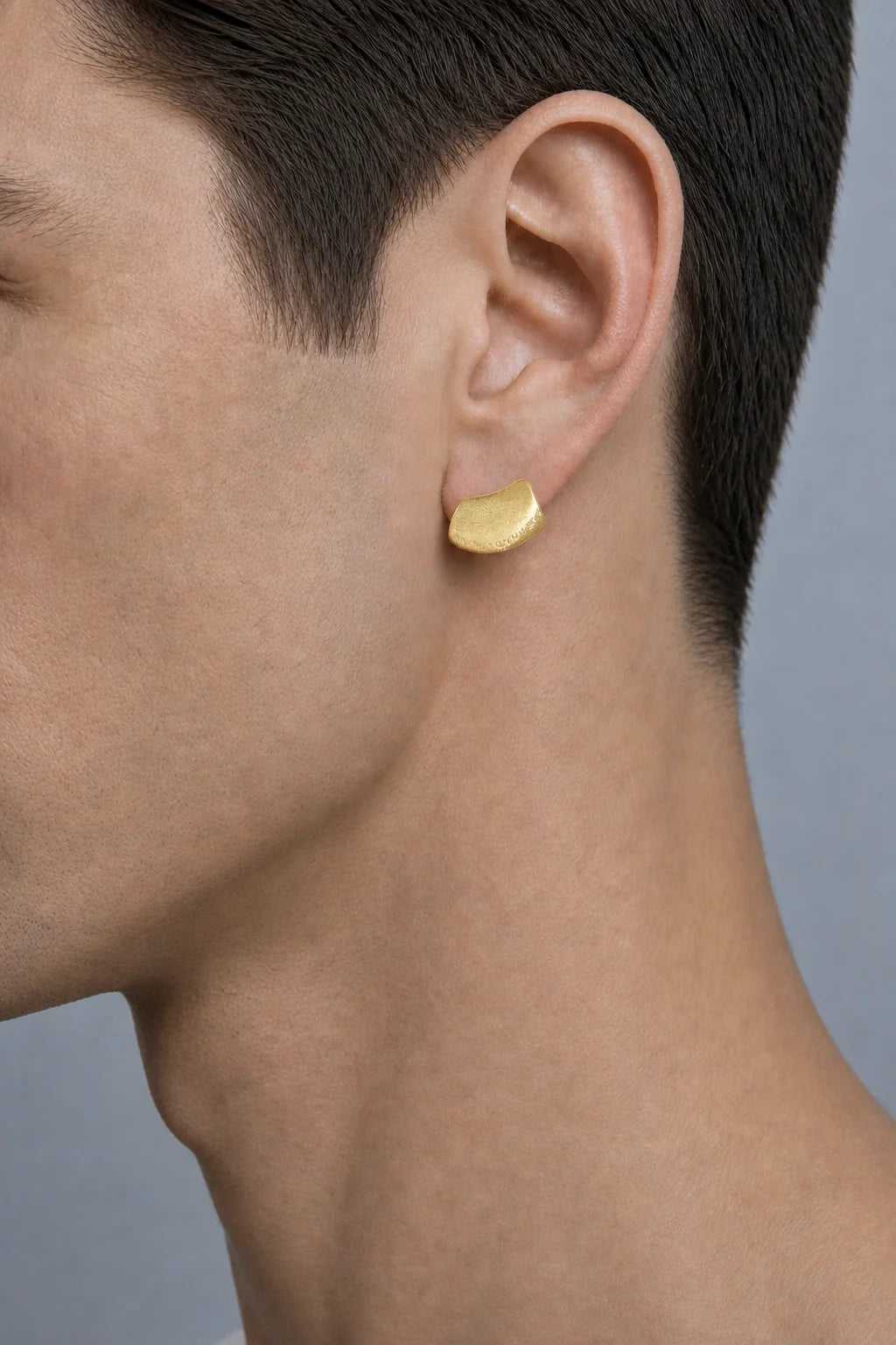 Modern Arc Earrings - Satin Finish Minimalist Jewelry,Unisex Style
