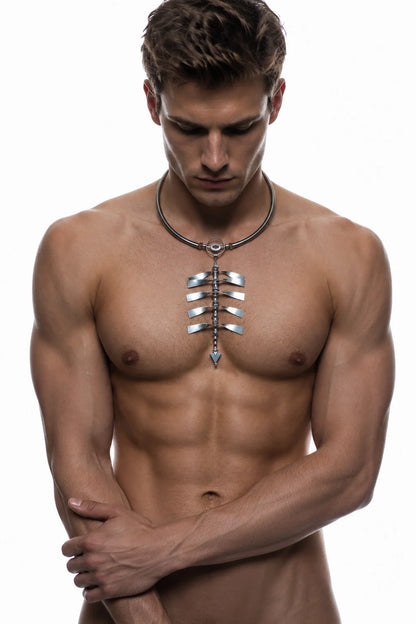 Cyberpunk Spine Pendant Necklace