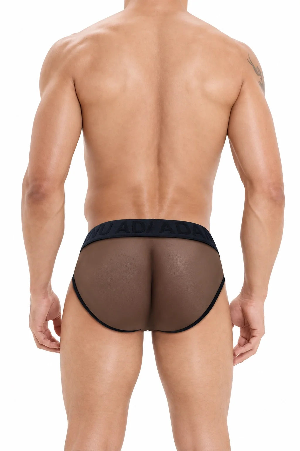 Men’s Sexy Sheer Thong with Ring & Strap Design