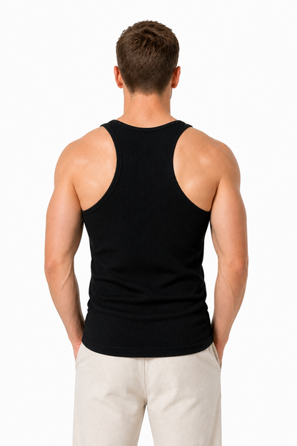 Men's Breathable Ribbed Gym Tank