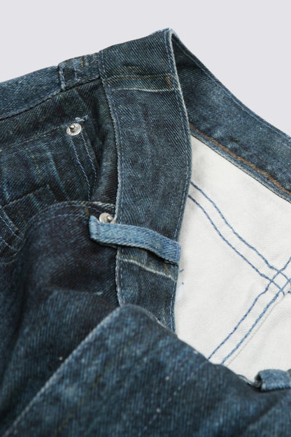 Binary Denim Barrel Print Jeans