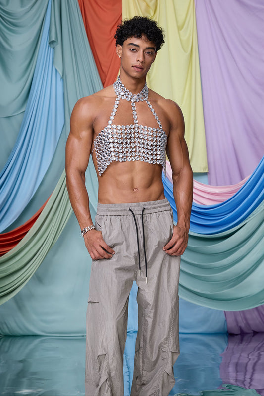 Binary Flash Crystal Body Top