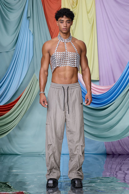 Binary Flash Crystal Body Top
