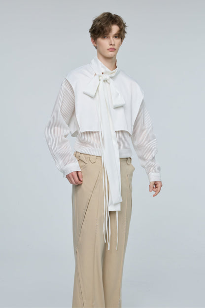 Binary Hue Long Sleeve Stripe Shirt
