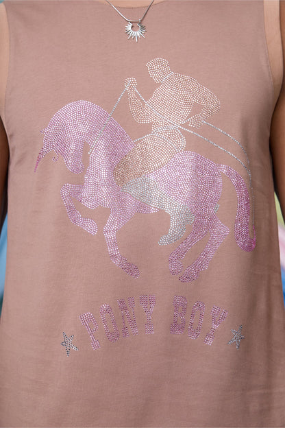 Bitter Gem Rhinestone Tank Top