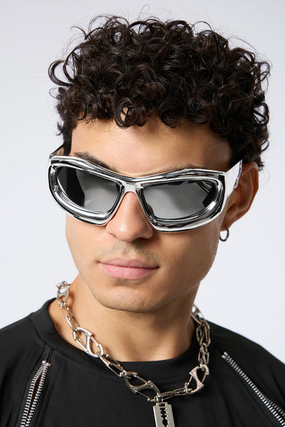 Black Blur Sunglasses Silver