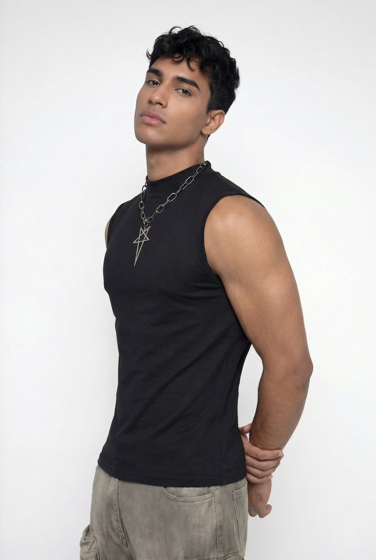 Black Constant Sleeveless Top