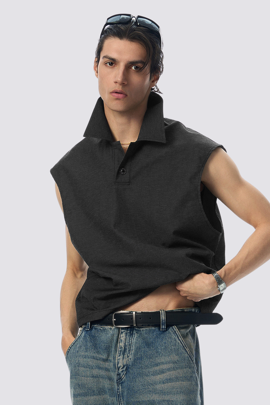 Black Equilibrium Sleeveless Top