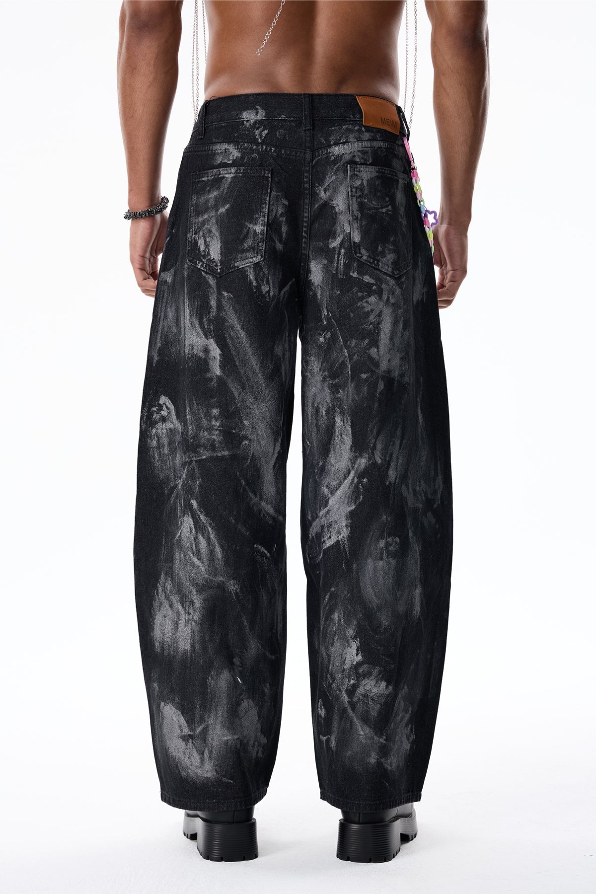 Blaze Light Straight Bleach Dye Jeans
