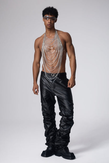 Bling Glow Fringe Body Chain Top