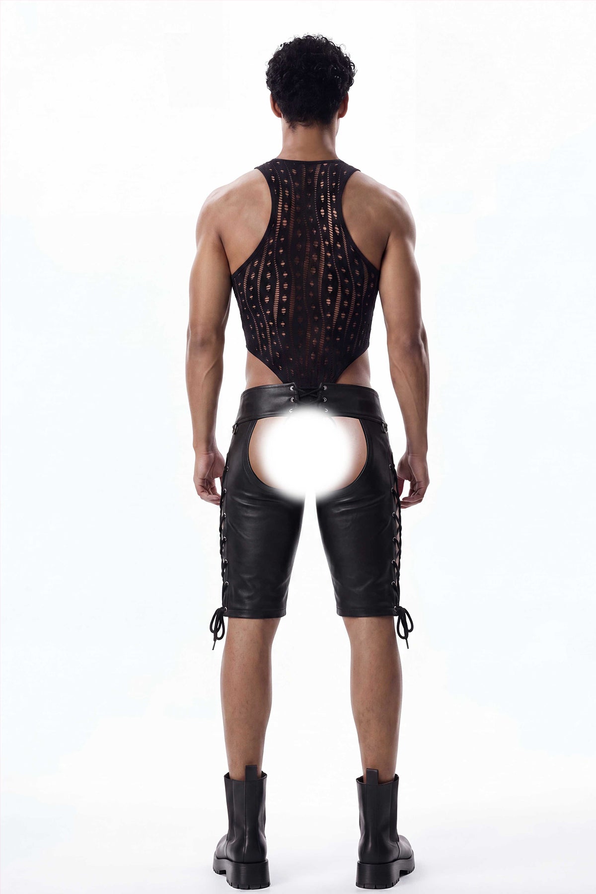 Body Assembly Cutout Fishnet Bodysuit