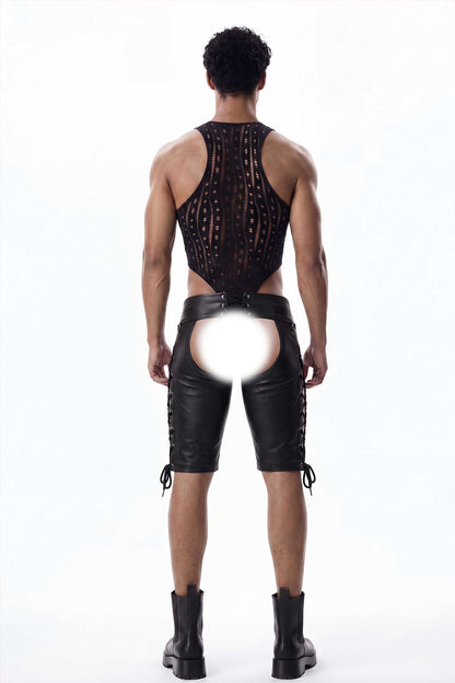 Body Assembly Cutout Fishnet Bodysuit