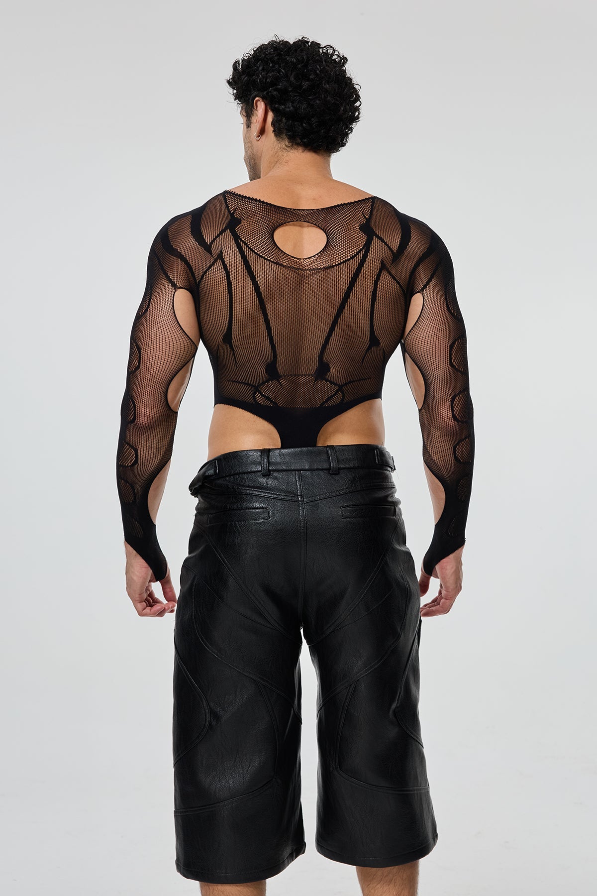 Body Continuum Long Sleeve Mesh Spider Bodysuit