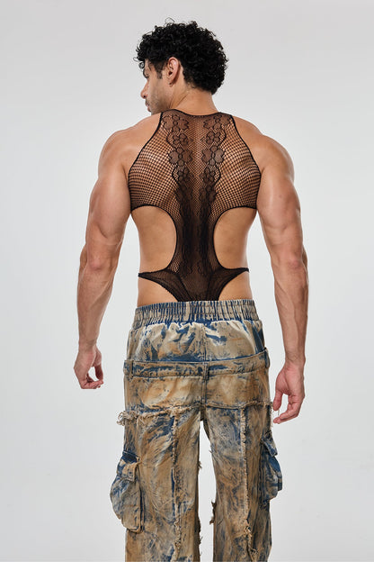 Body Trace Cutout Bodysuit