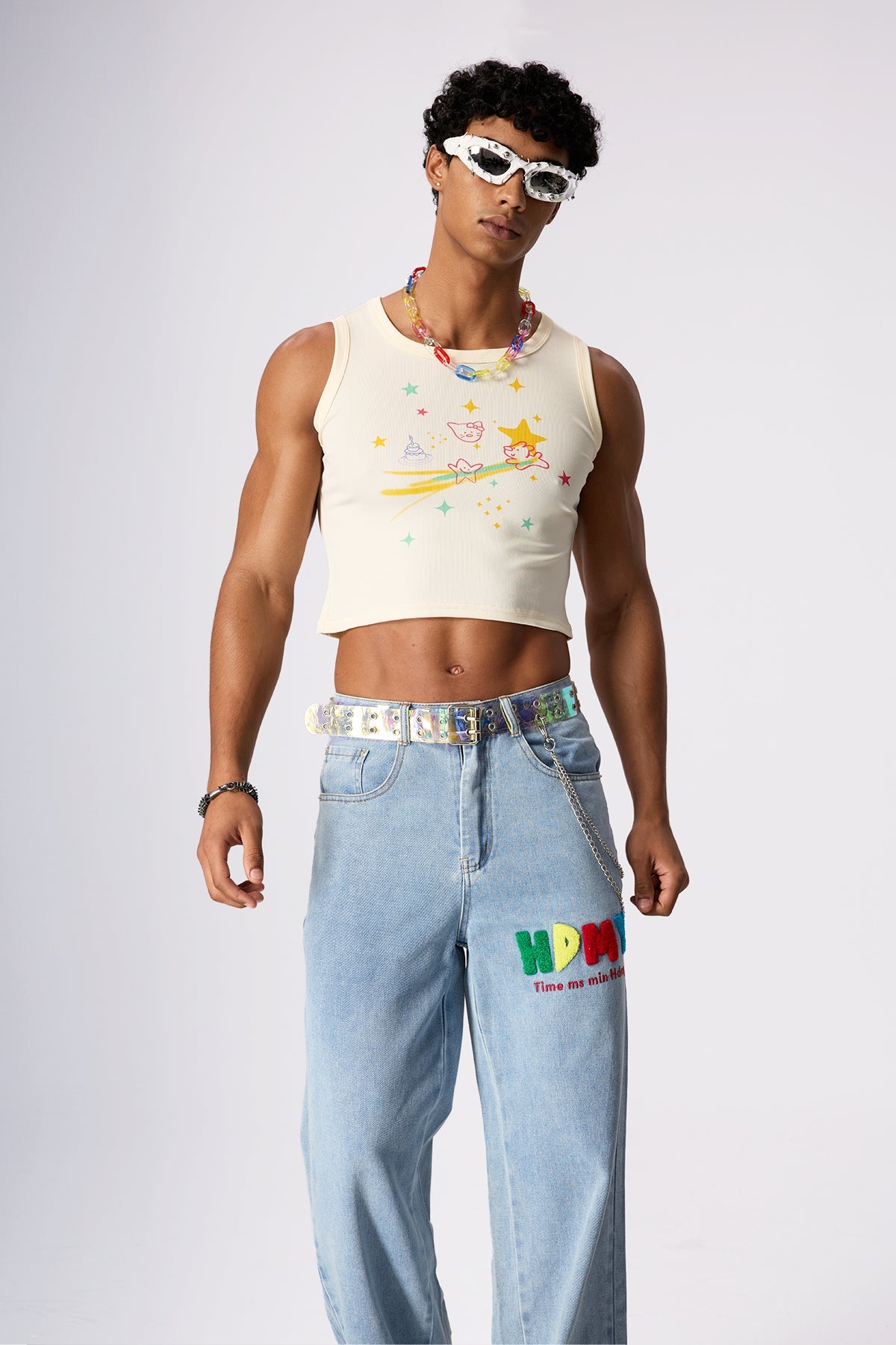 Bold Twist Print Crop Top