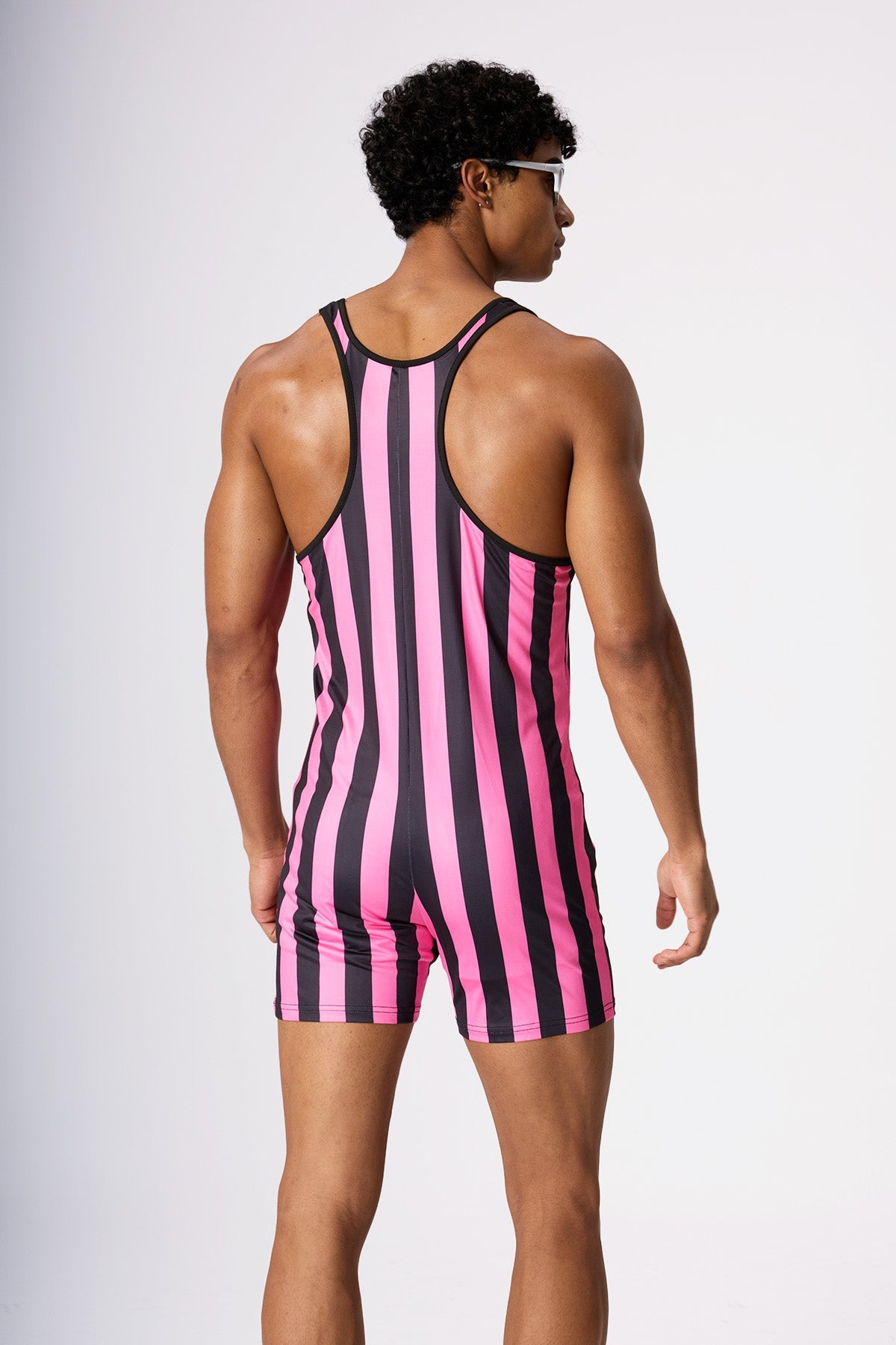 Bold Wrap Sleeveless Spaghetti Playsuit Rose Red