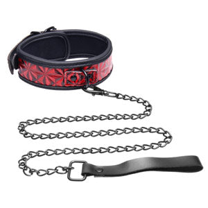 Crimson Tied Collar with Leash