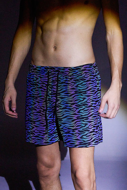 Bright Sheen Knit Punk Shorts