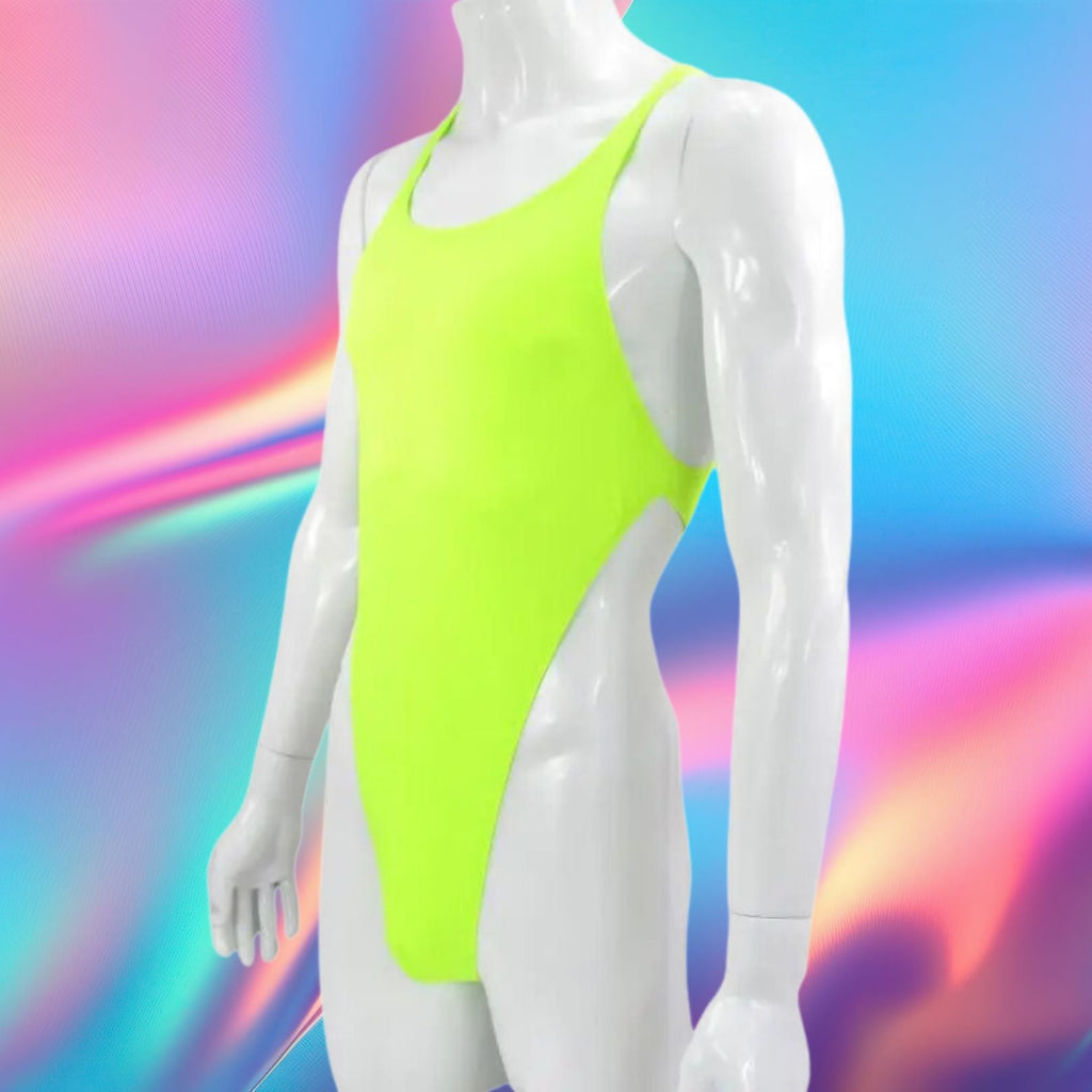 Bright Lights Big Package Men's Neon Bodysuit