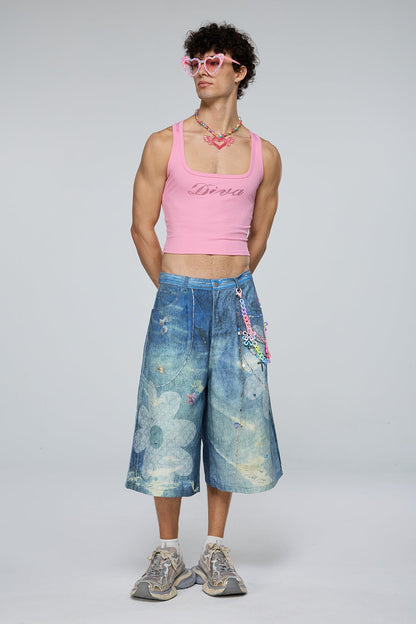 Brilliant Spread Rhinestone Tank Top