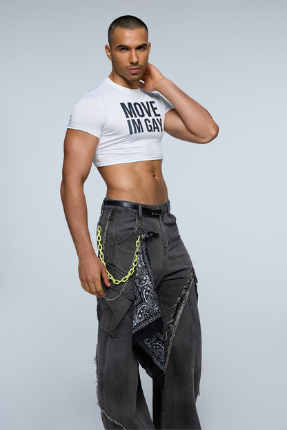 Brutal Icon Print Crop Top