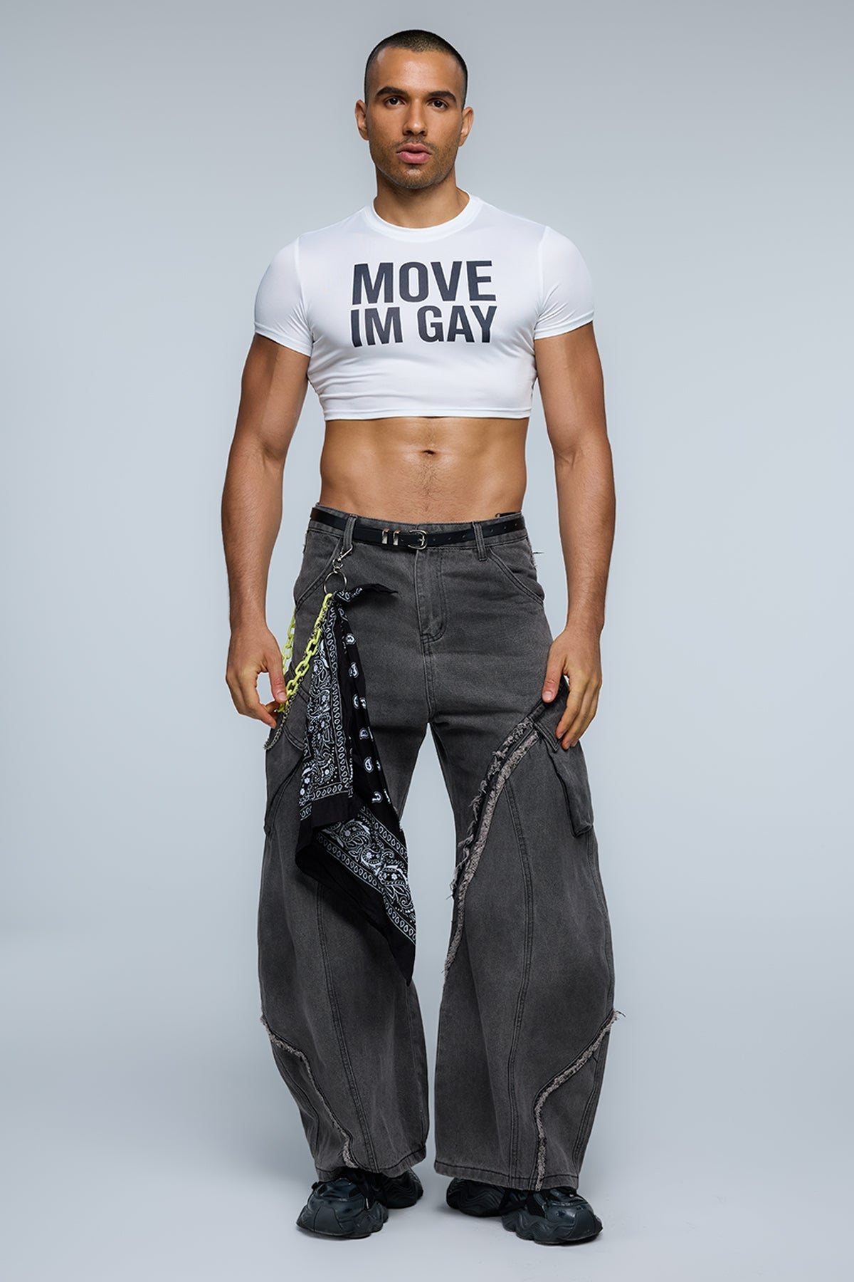 Brutal Icon Print Crop Top