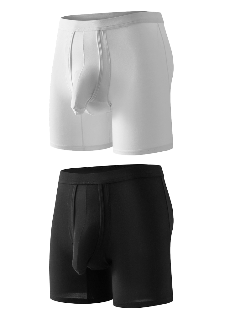 Sexy Separated Ball Pouch Boxer Briefs For Men