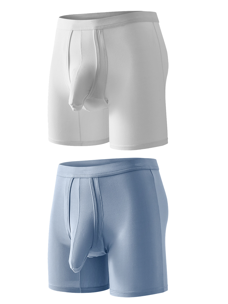 Sexy Separated Ball Pouch Boxer Briefs For Men