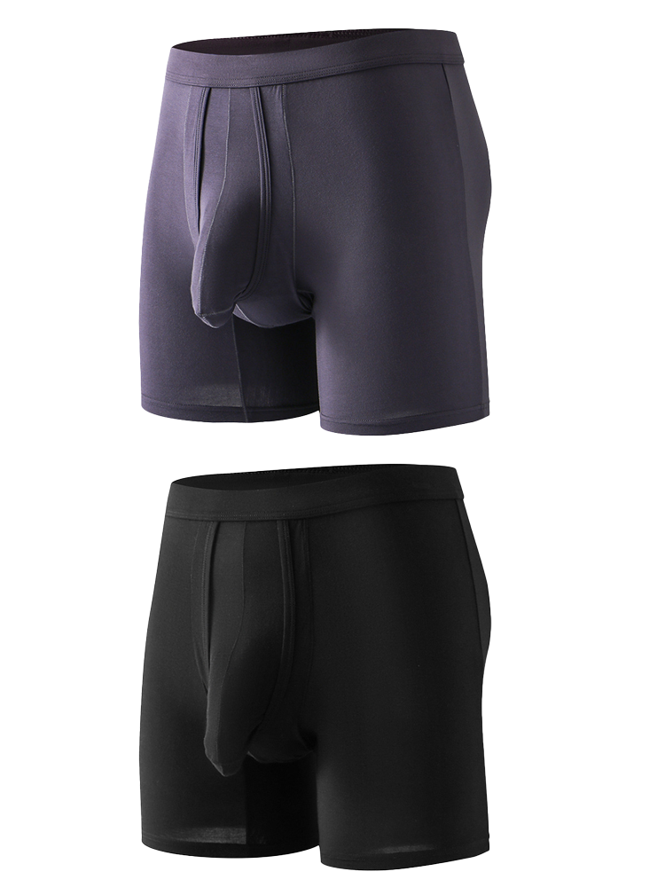 Sexy Separated Ball Pouch Boxer Briefs For Men