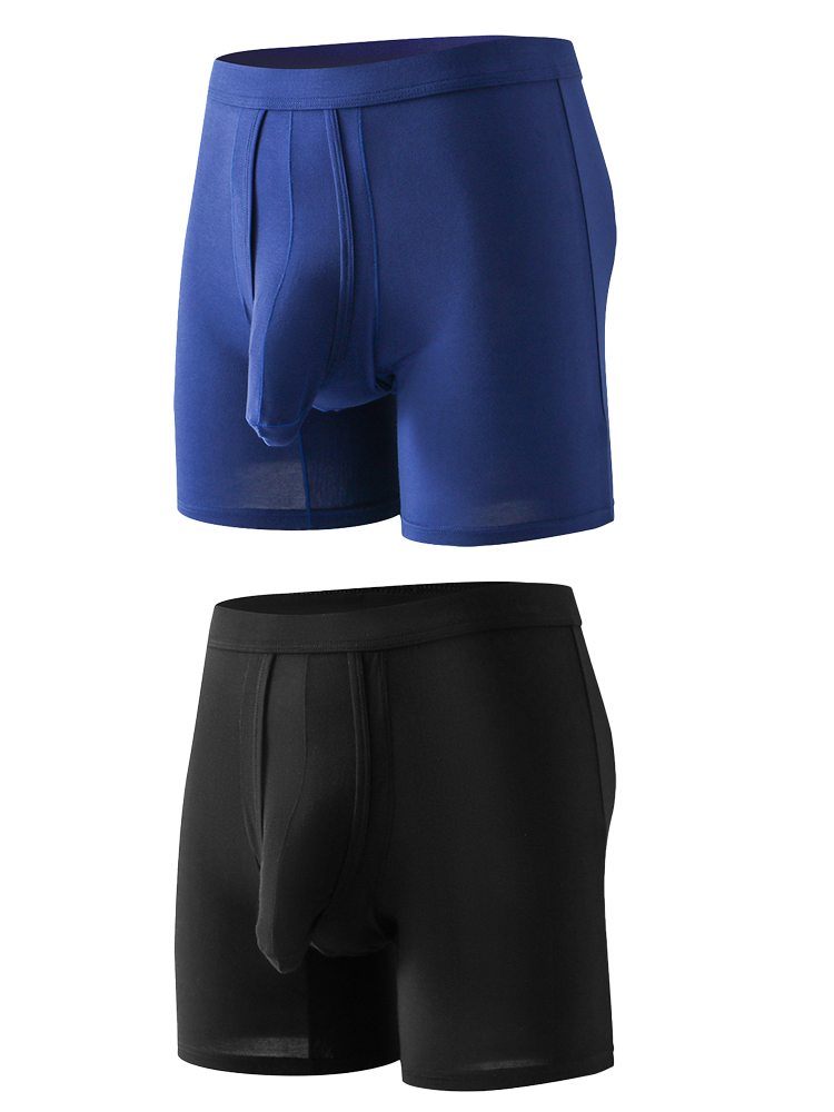 Sexy Separated Ball Pouch Boxer Briefs For Men