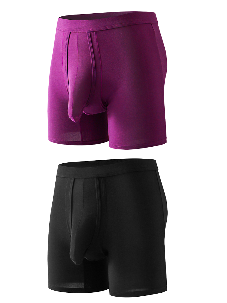 Sexy Separated Ball Pouch Boxer Briefs For Men