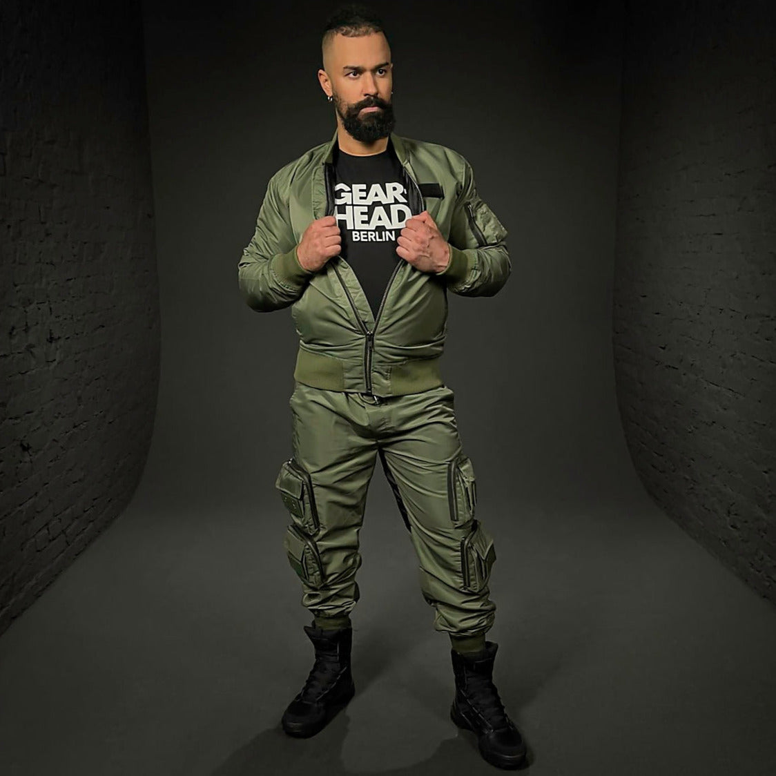 CARGO PANT NYLON HACKNEY GREEN