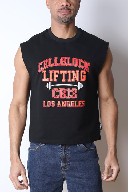 CB13 Lifting Club Cropped Tank