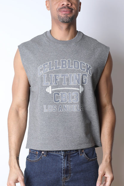 CB13 Lifting Club Cropped Tank