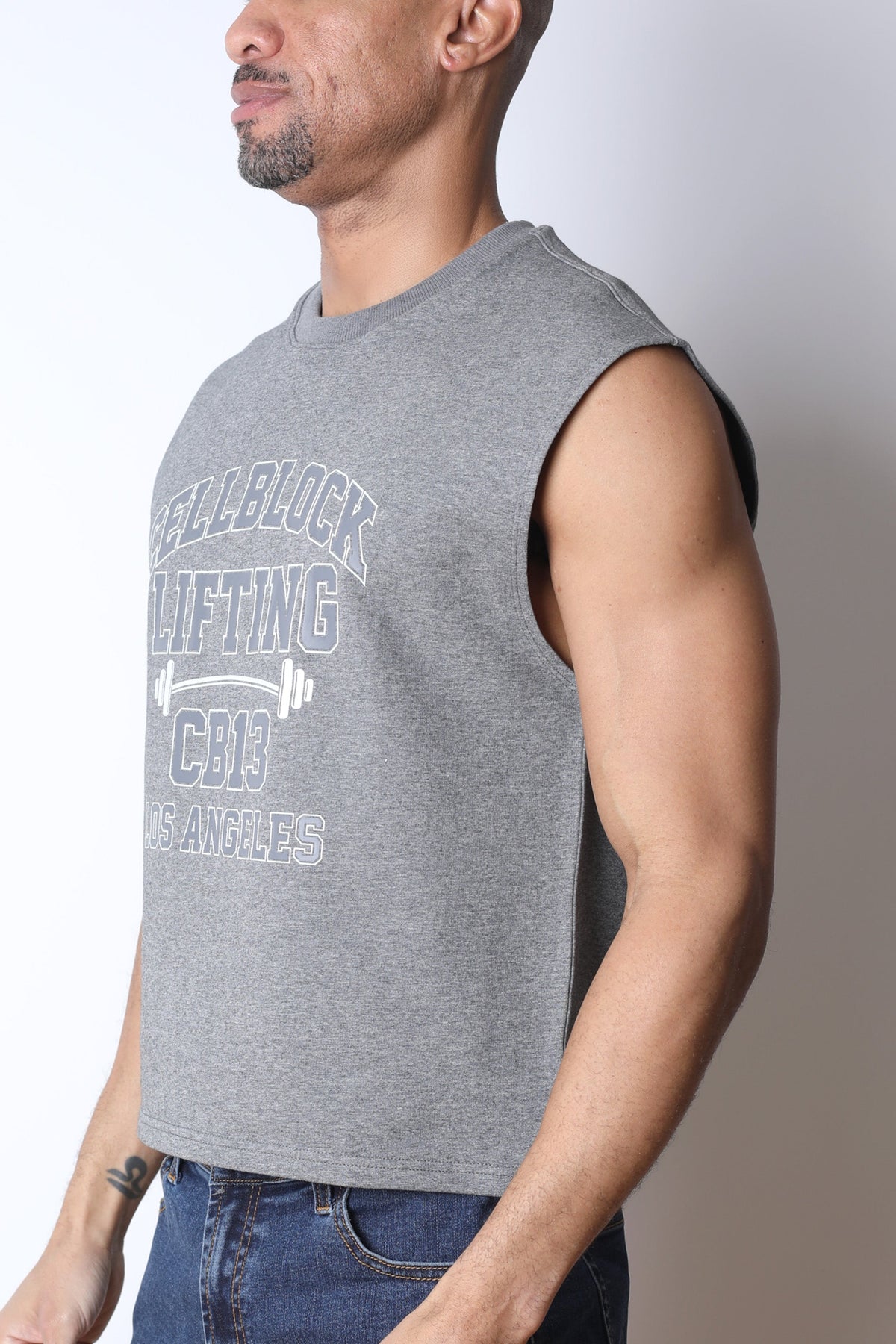 CB13 Lifting Club Cropped Tank