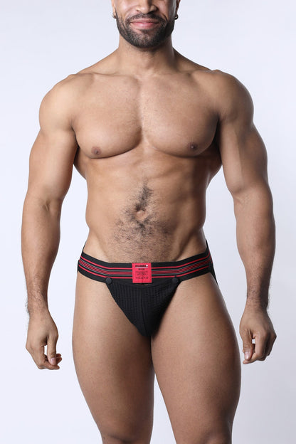 CELLBLOCK 13 Tight End 2' Snap Up Shadow Jockstrap Red