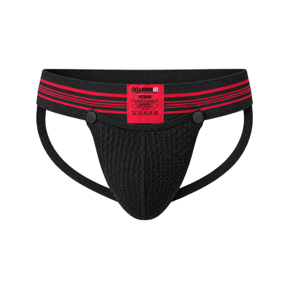 CELLBLOCK 13 Tight End 2' Snap Up Shadow Jockstrap Red