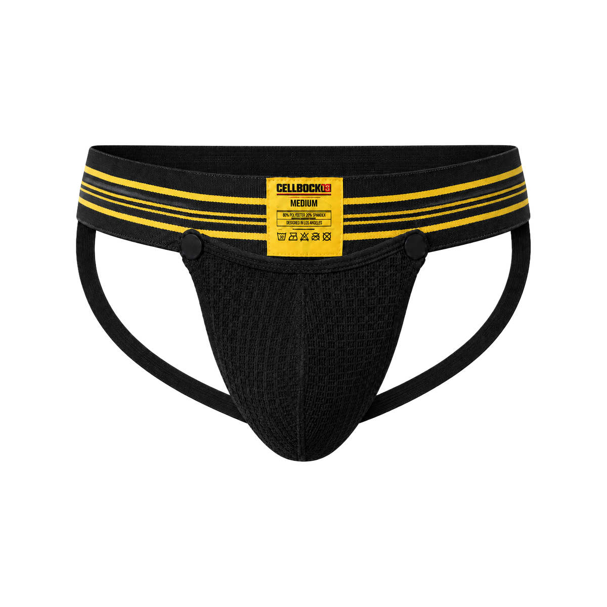 CELLBLOCK 13 Tight End 2' Snap Up Shadow Jockstrap Yellow