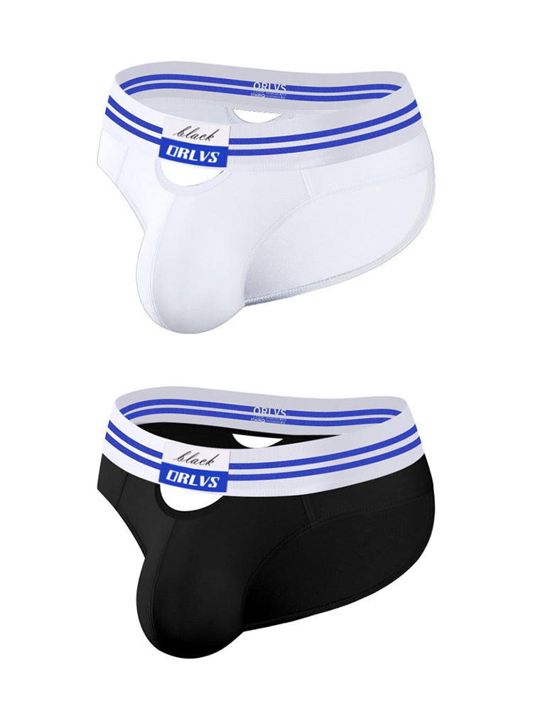 2 Pack Men's Low-Rise Breathable Modal briefs