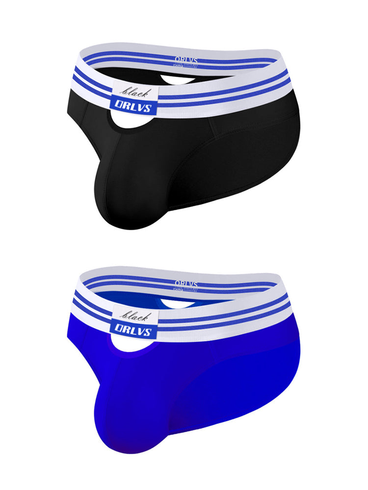 2 Pack Men's Low-Rise Breathable Modal briefs