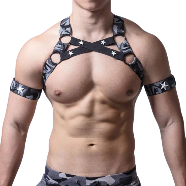 Camouflage Gogo Muscle Harness
