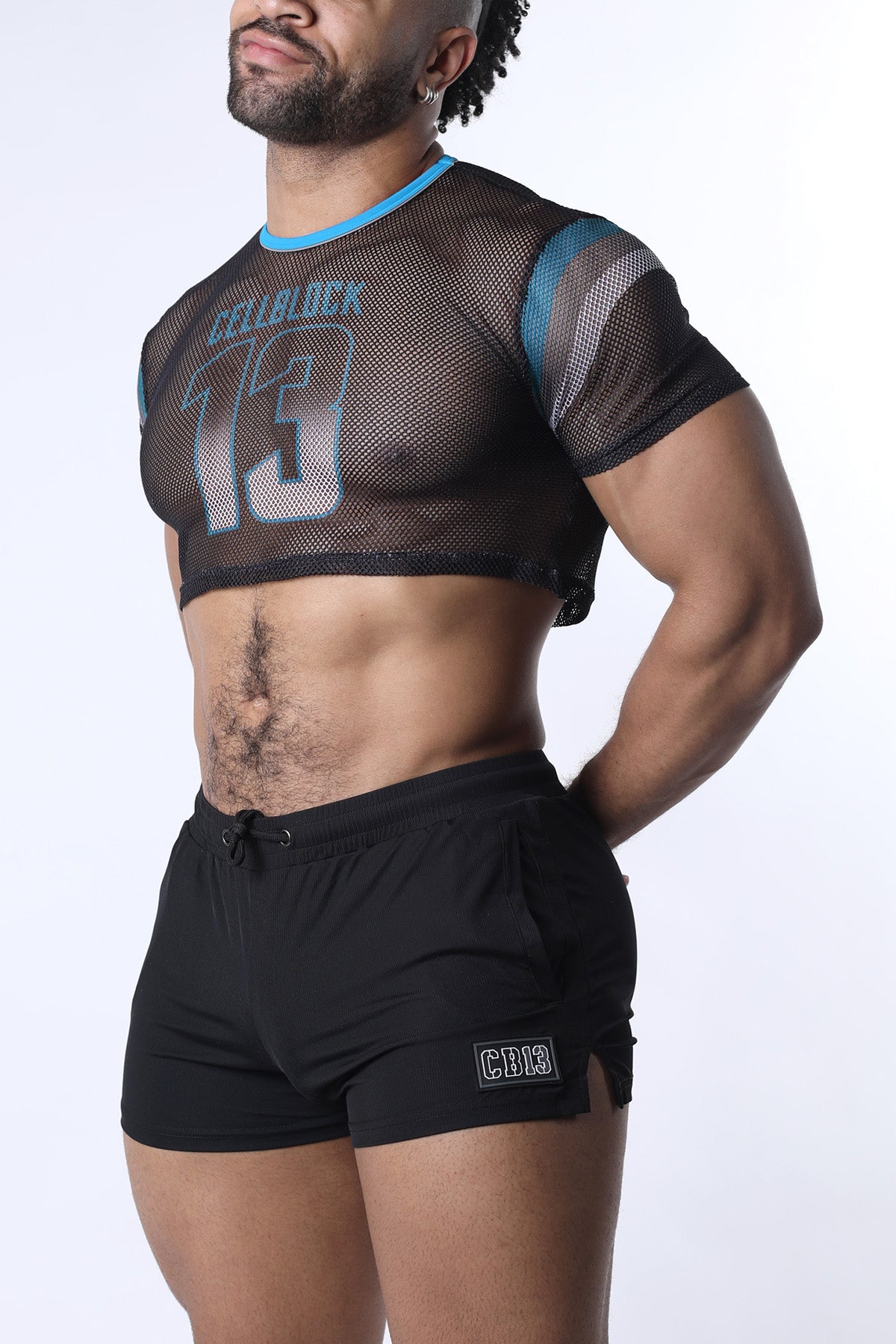 Chain Reaction Mesh Crop Top - TIMOTEO