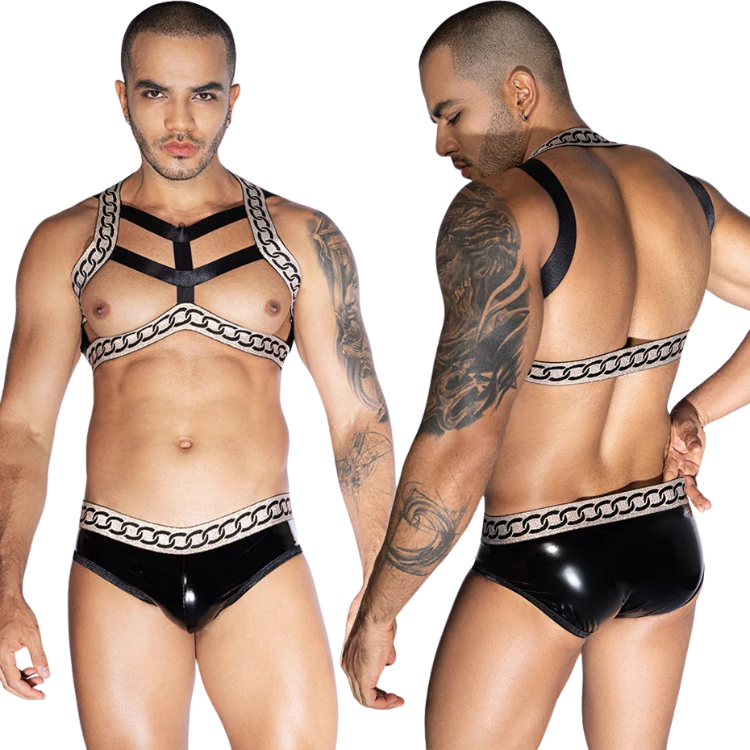 Chained and Ready Harness Fantasy Costume