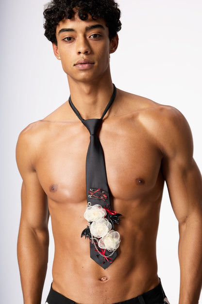 Chaos Line Vampire Flower Tie
