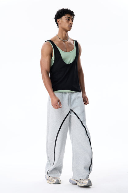 Charcoal Veil Sleeveless Top