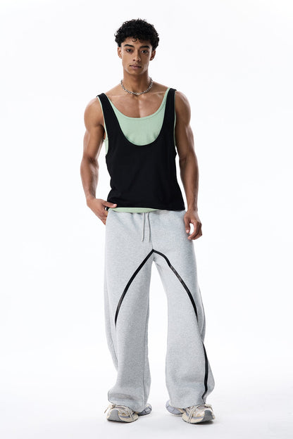 Charcoal Veil Sleeveless Top